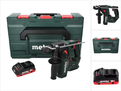 Obrázok produktu pre Akumulátorové vŕtacie kladivo Metabo BH 18 LTX BL 16 18 V 1,3 J SDS-plus Brushless + 1x akumulátor 4,0 Ah + MetaBOX - bez nabíjačky