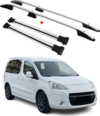 Image de Kit Barres et Rails de Toit pour Peugeot Partner Tepee 2008-2018 L1 Alu Gris