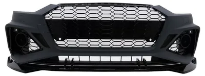Productafbeelding van Stootbalk voor Audi A5 F5 (facelift vanaf 2020), grille, onderlip, sportief design, met parkeersensoren (PDC) en side assist (SRA).