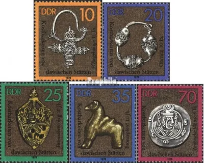 Produktbild von Briefmarken DDR 1978 Mi 2303-2307 (kompl.Ausgabe) postfrisch Kostbarkeiten von slawischen Stätten