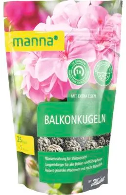 Produktbild von Langzeitdünger für Balkonblumen Manna Balkonkugeln 25 Stk.