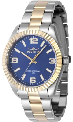 Produktbild von Invicta Specialty 47471 Damenarmbanduhr - Quartz Bewegung - Edelstahl mit Blauem Zifferblatt - 36 mm