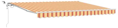 Image de vidaXL Marquise rétractable jaune et orange 400 x 350 cm