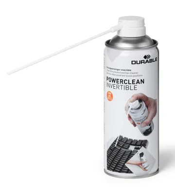 Image de DURABLE Spray dépoussiériant POWERCLEAN® INVERTIBLE 200 Toute position AÉROSOLS, 2.1, (D), Transparent, 579719