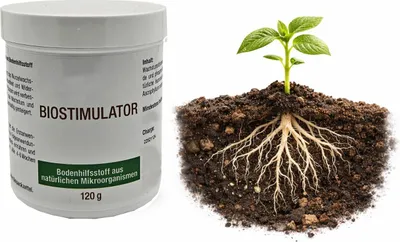Produktbild von Biostimulator 120g - Bodenhilfsstoff aus natürlichen Mikroorganismen I Pflanzenhilfsmittel und Bodenstimulator I Wurzelbildung und Wachstum