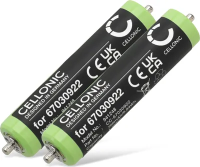 Immagine prodotto di CELLONIC 2x Batteria per Rasoi & Tagliacapelli Compatibile con Braun Series 1 190, 190s, Cruzer 6, 67030922 – (700mAh, 1.2V)