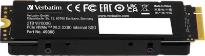 Produktbild von Verbatim Vi7000 2TB M.2 NVMe SSD - 7000 MB/s Gaming Speicher