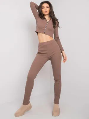 Zdjęcie produktu dla Rue Paris Zestaw damski Dalm brązowy L/XL
