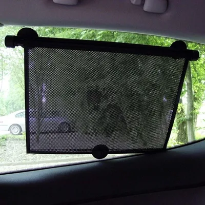 Produktbild von Auto-Sonnenschutz-Rollos 2er-Set für Seitenscheiben Sichtschutz Sonnenblende PKW
