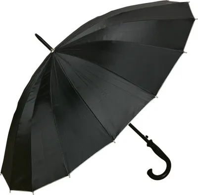 Produktbild von Clayre & Eef Erwachsenen-Regenschirm Ø 100x80 cm Schwarz Kunststoff