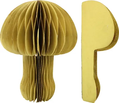 Produktbild von Hoff Interieur GmbH & Co. KG Honeycomb gelb Dekopilz Papier 20cm (1 Stück)