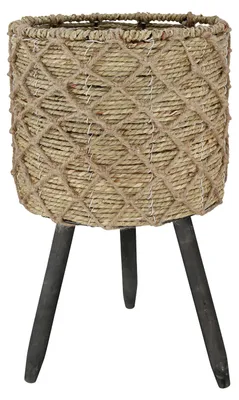 Produktbild von Gilde Korb, Seegras, naturfarben, VE 3, H. 46 cm, D. 26 cm 50775