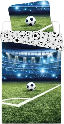Produktbild von Bettwäsche Fußball Stadion 135 x 200 cm, 100 % Baumwolle