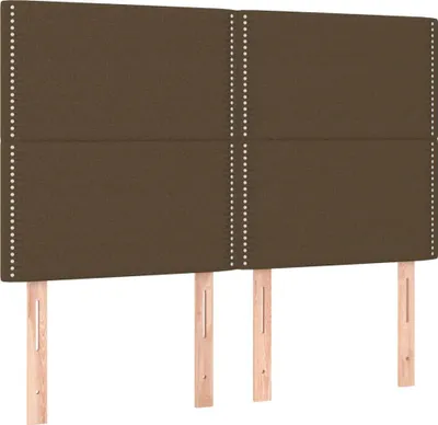 Obrázok produktu pre vidaXL Čelo postele tmavohnedé 144x5x118/128 cm látka
