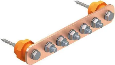Produktbild von OBO 1802 12 CU Potentialausgleichsschiene 5015844