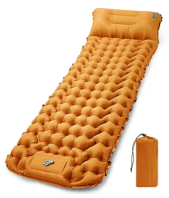 Productafbeelding van Opblaasbare Kampeermatras, Ultralichte Enkele Luchtmatras met Ingebouwde Voetpomp