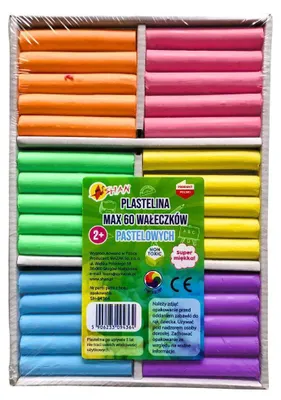 Image de Set de pâte à modeler pour la maternelle « Shan » – 60 pièces aux couleurs pastel