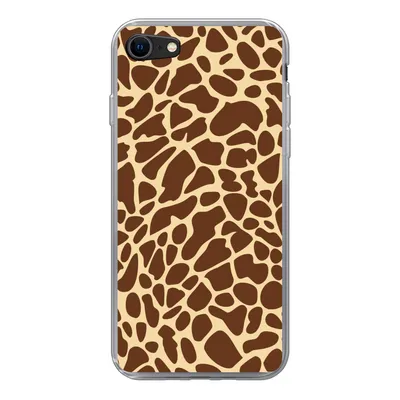 Produktbild von MuchoWow® Handyhülle Schutzhülle Hülle für iPhone 8 Tiermotiv - Giraffe - Braun Silikon Softcase Handy Hülle - Schutzhaube