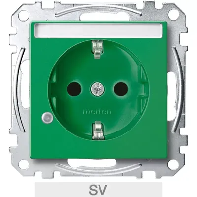 Immagine prodotto di Presa Merten SCHUKO MEG2303-0304 verde Sistema M (MEG2303-0304)