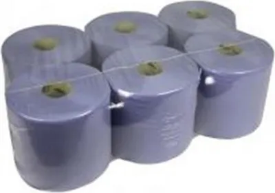 Zdjęcie produktu dla Rolka czyszcząca - midi - niebieska - 2-warstwowa z recyklingu | 20 cm | 6 x 135 metrów | 18 rolek