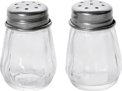 Produktbild von Salz- und Pfefferstreuer Set, 4cm, Glas, Inox