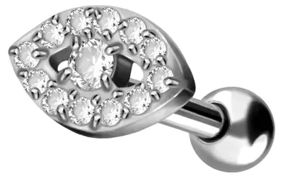 Produktbild von Ohrpiercing Titan Ohrpiercing KRISTALLAUGE