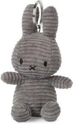 Obrázek produktu pro Přívěsek na klíče Miffy na šňůrce (antracitová, 10 cm) plyšová hračka plyšové zvířátko králík