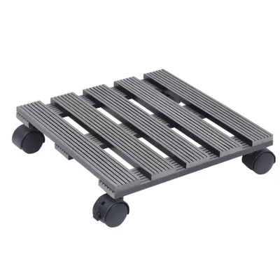 Image de vidaXL Rouleau pour plantes 2 pcs. Gris 30x30x7,5 cm WPC