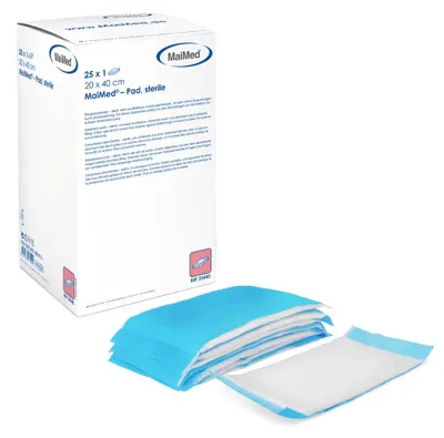 Image de MaiMed-Pad-stérile 20x40cm Compresses absorbantes à 25x1 pcs/boîte | Boîte (25 pièces)