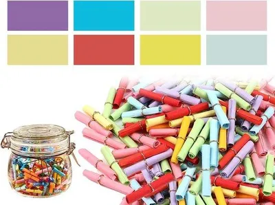 Obrázok produktu pre Lístky do tomboly, 200 ks, farebné, na narodeniny a oslavy