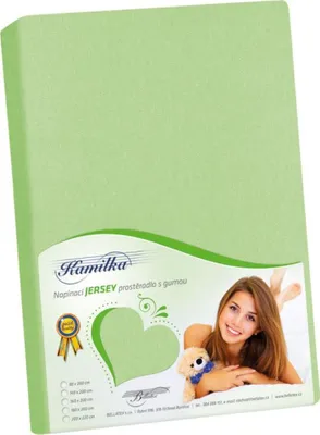 Obrázek produktu pro Prostěradlo jersey - Zelená - 90x200
