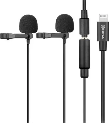 Produktbild von BOYA Mikrofon Lavalier x2 BY-M2D Lightning 6m