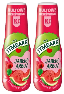 Produktbild von TYMBARK Getränkekonzentrat Apfel Wassermelone 2er Pack Soda Mix