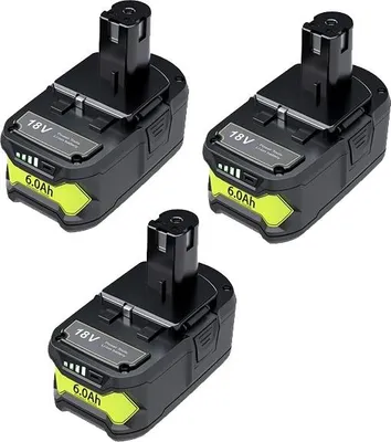 Immagine prodotto di Adattatore per batteria, capacità 6000mAh, compatibile con gli utensili elettrici, 3 batterie