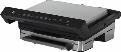Produktbild von WMF Profi Plus Kontaktgrill Perfection, Schwarz, Edelstahl, Edelstahl, Rechteckig, Berührung, Feuerrost, 315 x 210 mm
