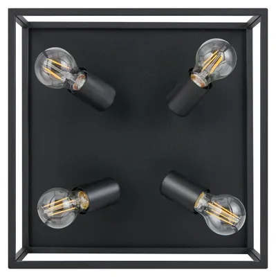 Produktbild von EGLO SILENTINA, 4 Glühbirne(n), E27, IP20, Schwarz