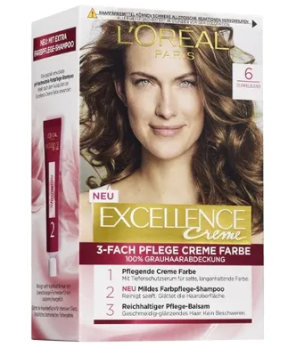 Produktbild von Loreal, Excellence Creme, Haarfärbemittel 6, 1 Stück