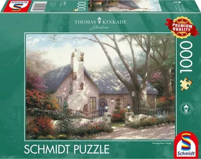Produktbild von Puzzle - Thomas Kinkade - Morning Glory Cottage - 1000 Teile
