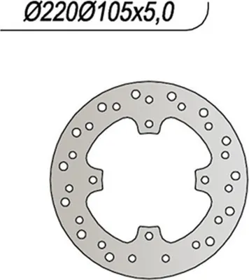Immagine prodotto di Disco freno posteriore NG lato destro 4 fori da 8,25mm per HONDA