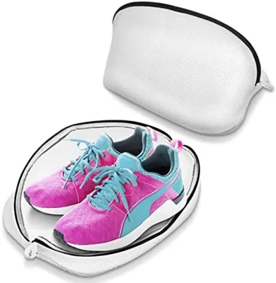 Produktbild von PolkaHome® Waschbeutel für empfindliche Wäsche – 2er Set, 10 x 10 x 2 cm, Polyester-Mesh