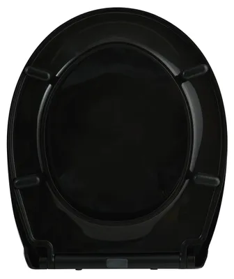 Produktbild von Spirella WC Sitz Toilettendeckel Harry Reinigung in Schwarz - Easy Fix Clip