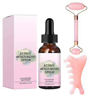 Zdjęcie produktu dla Zestaw 3 Gua Sha do twarzy z serum relaksacyjnym