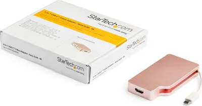 Obrázek produktu pro StarTech.com CDPVDHDMDPRG, USB typu C, DVI výstup, HDMI výstup, 1, VGA (D-Sub) výstup, 3840 x 2160 px