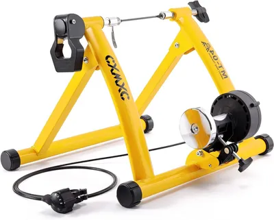 Productafbeelding van Fiets Trainer - Indoor Fietsen - Thuis Trainen - 6 Versnellingen - 26-29 Inch - Geel