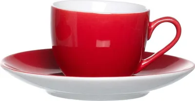 Immagine prodotto di Ritzenhoff & Breker Doppio Espresso Obere, Obertasse, Ober Tasse, Geschirr, Porzellan, Rot, 80 ml, 516128