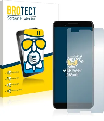 Produktbild von BROTECT Entspiegelungs Schutzglas für Google Pixel 3 Schutzfolie Panzer Folie Glas Display Schutz matt