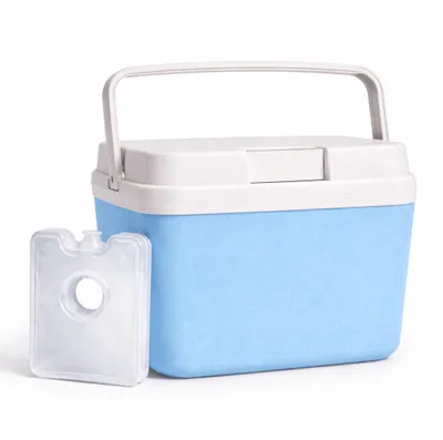 Produktbild von Premium Kühlbox 15L mit Kühlakku & Kühlelement – Kühltasche für Camping, Strand, Picknick & Reisen (Blau)