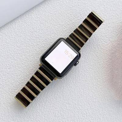 Produktbild von Für Apple Watch Series 11 10 42mm / 9 8 7 41 / 6 SE 5 4 40 / 3 2 1 38mm Keramik Stahl Armband