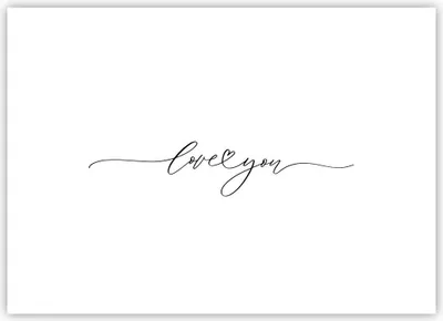Produktbild von Poster - Poster ohne Rahmen - Ich liebe dich handschriftlich - 70x50 cm - Wand Bild - Wanddeko - Wandbilder - Kunstposter - Wandposter - Bilder - Kunstdruck - Wanddekoration - P2XAA70x50-4644