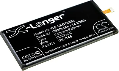 Obrázek produktu pro TECHTEK Baterie kompatibilní s [LG] LMQ730AM4, LMQ730AM4A, LMQ730MM, LMQ730QM0, LMQ730QM5, LMQ730QM6, LMQ730QM7, LMQ730TM3, LMQ730TM3A, LMQ730TMW, L